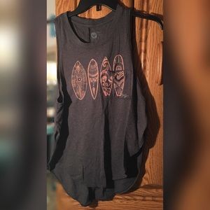 Roxy muscle tank med surfboard print